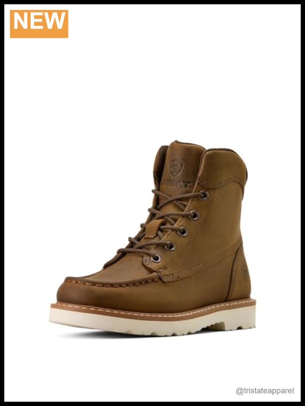 Unisex Youth Western Work Boots Faux Leather Lace Up Ankle